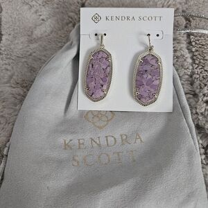 Kendra Scott Lilac Drop Earrings